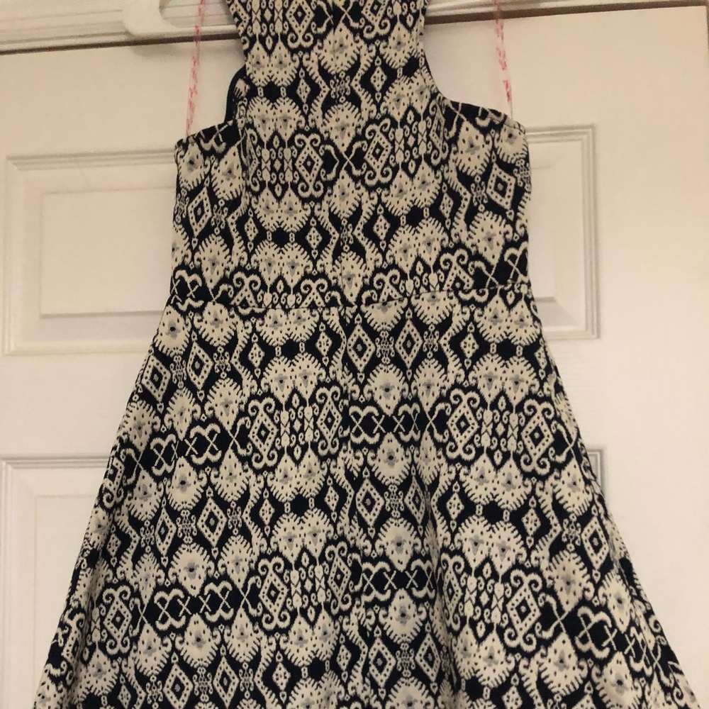 Black and white boutique dress.